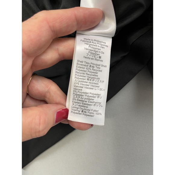 J Crew Blazer Womens 18 Black Re-Imagined Eco Friendly One Button Career Jacket - Picture 6 of 11